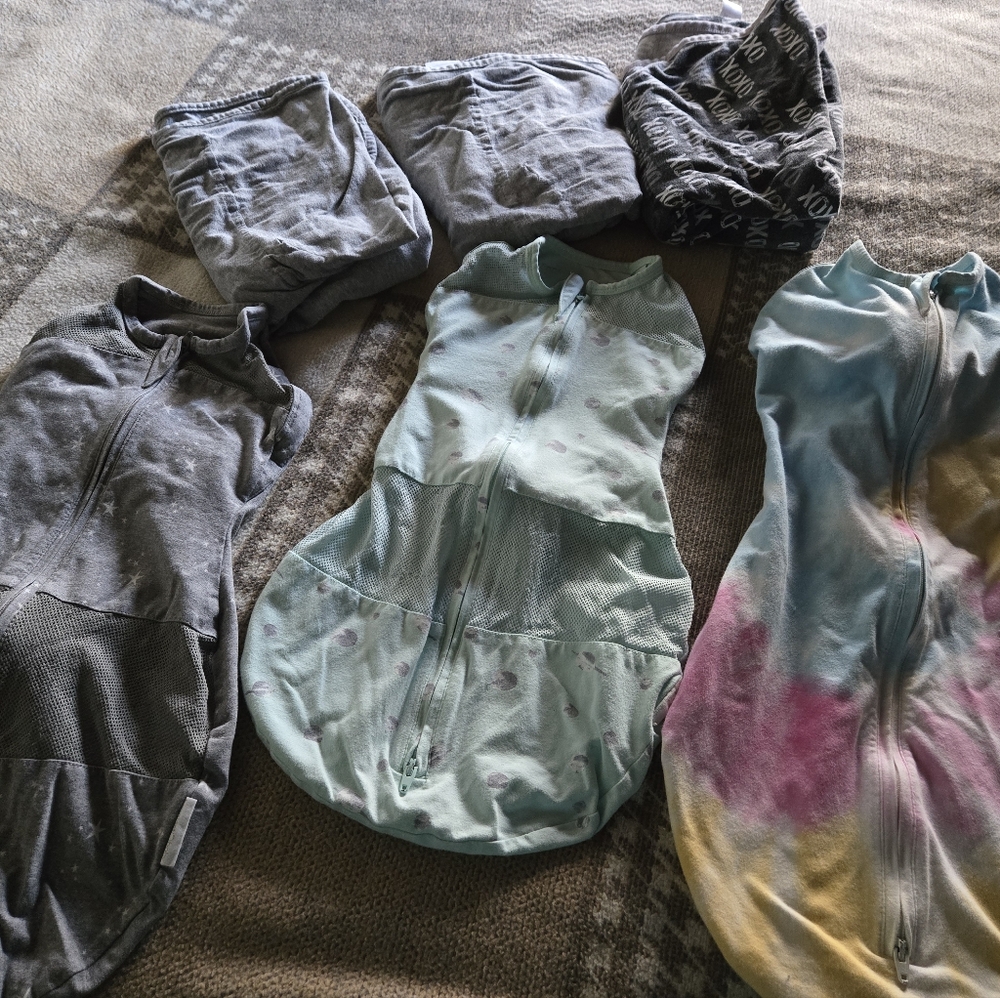 Bundle swaddles the happiest baby miracle blanket size newborn 9 months sleepea